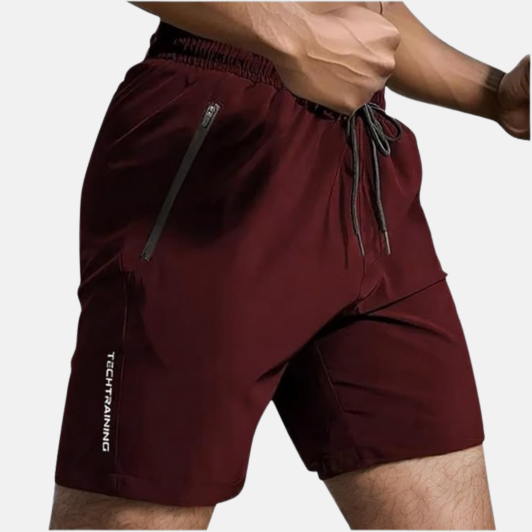 Breathable men's athletic shorts for versatile sport and casual summer wear.