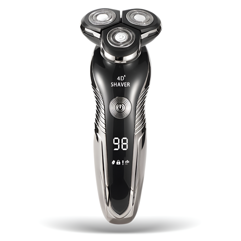 Men's rechargeable wet & dry electric shaver for smooth, cordless grooming. Waterproof & travel-friendly personal care.