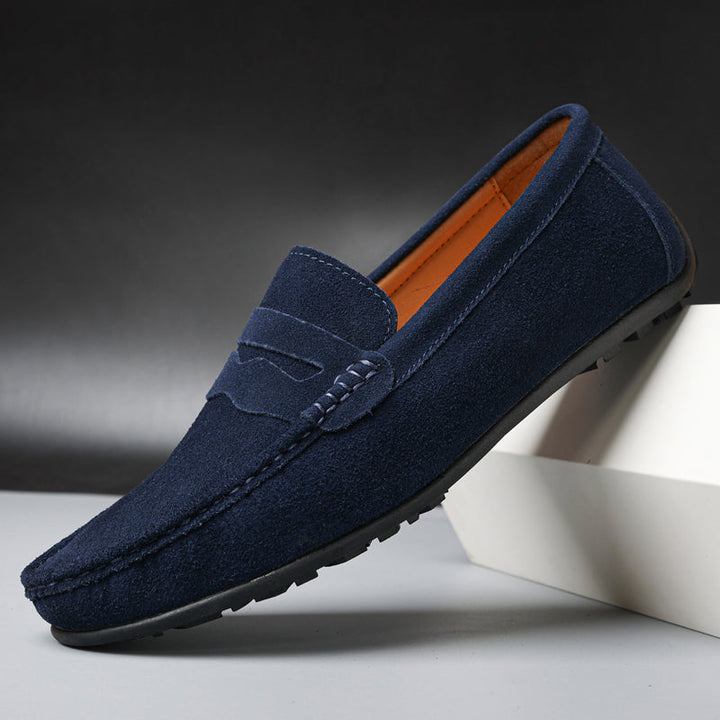 Essential men's fashion: classic penny loafers, versatile slip-on shoes for a polished casual look.