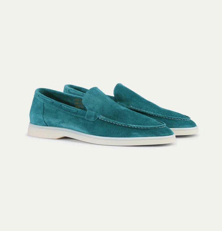 Elegant men's slip-on loafers, comfortable smart casual footwear designed for versatility and style.