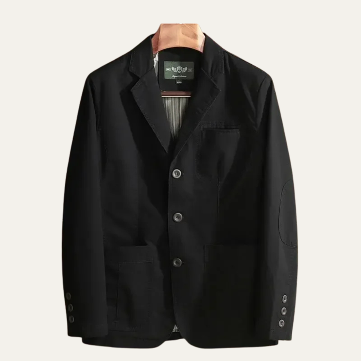 Men's relaxed fit blazer, a comfortable and stylish piece of men's outerwear for smart casual looks.