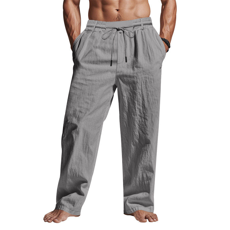 Men's relaxed fit breathable full length trousers, ideal for comfortable everyday wear & smart casual style.