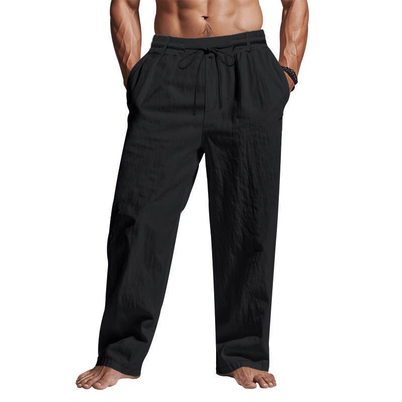 Stylish men's full length summer trousers, relaxed fit & breathable, perfect for casual men's fashion.