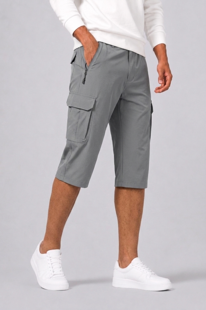 Stylish men's summer cargo shorts, a versatile choice for casual fashion & adventure.