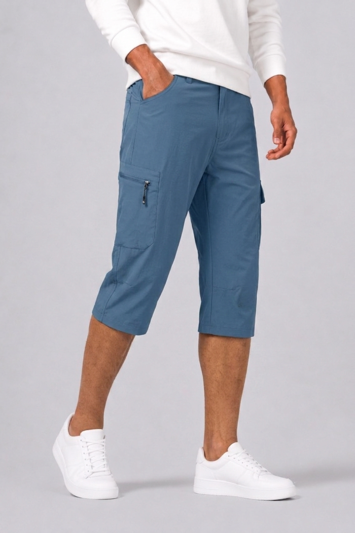 Relaxed fit men's cargo shorts, offering comfort and utility for any casual occasion.