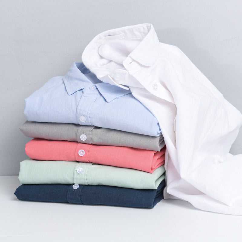 Easy-wear men's relaxed fit casual shirt, long sleeve, offering comfort and versatile style for modern men.