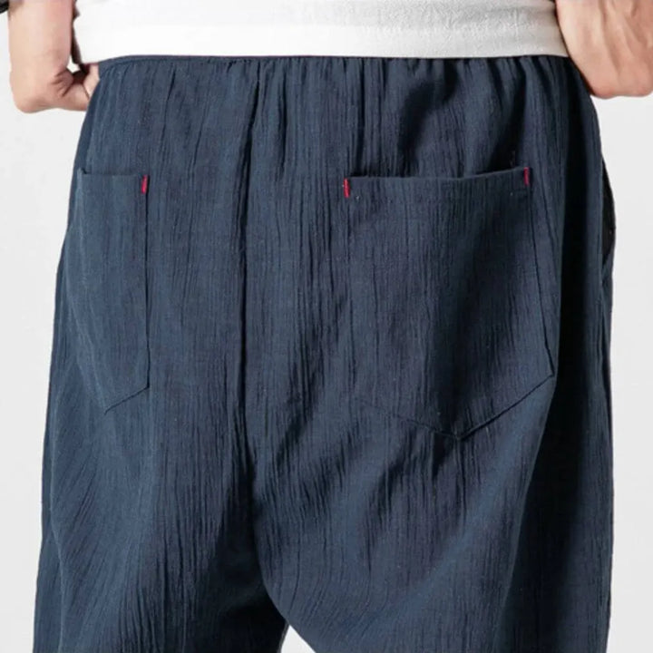 Men's relaxed fit comfort pants with pockets, perfect for casual, everyday lightweight wear.