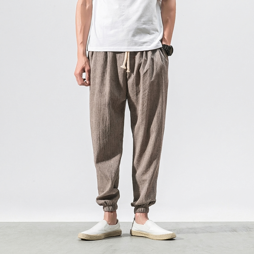 Men's everyday summer pants, relaxed fit, breathable, straight leg for ultimate comfort.