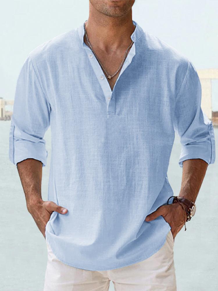 Men's relaxed fit casual shirt, breathable comfort for everyday wear.