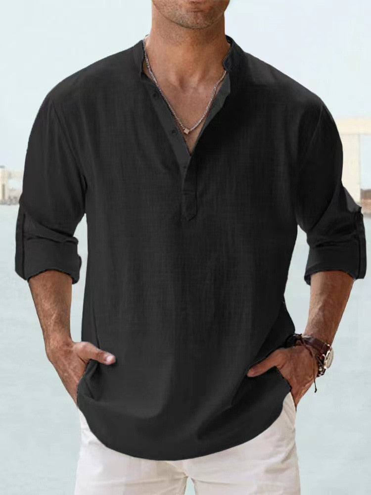Stylish men's casual shirt, relaxed fit, perfect for summer comfort & everyday style.