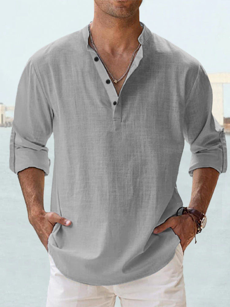Breathable men's comfort shirt, relaxed fit, ideal for everyday casual style.