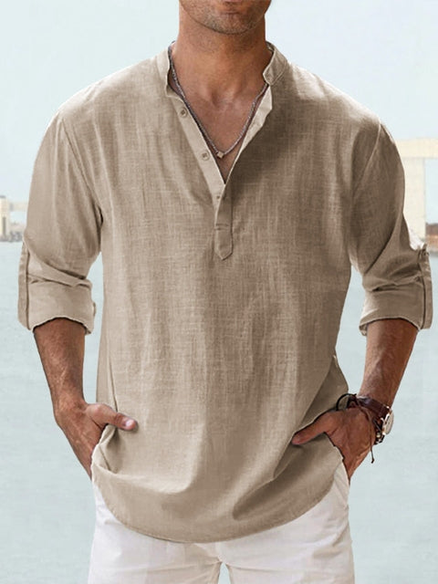 Summer men's casual shirt, breathable and stylish, relaxed fit for ultimate comfort.