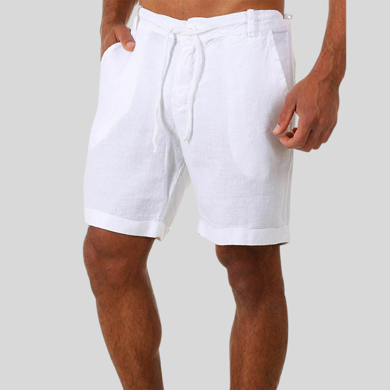 Comfortable men's relaxed fit shorts for summer. Drawstring waist, great for beachwear & warm weather.