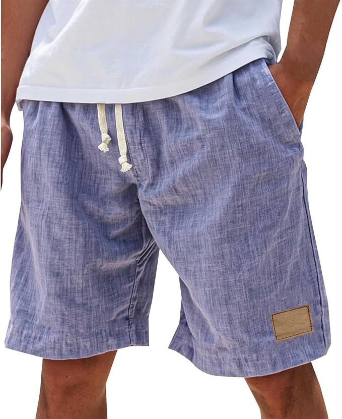 Lightweight, breathable men's casual shorts, relaxed fit for ultimate summer comfort & versatility.