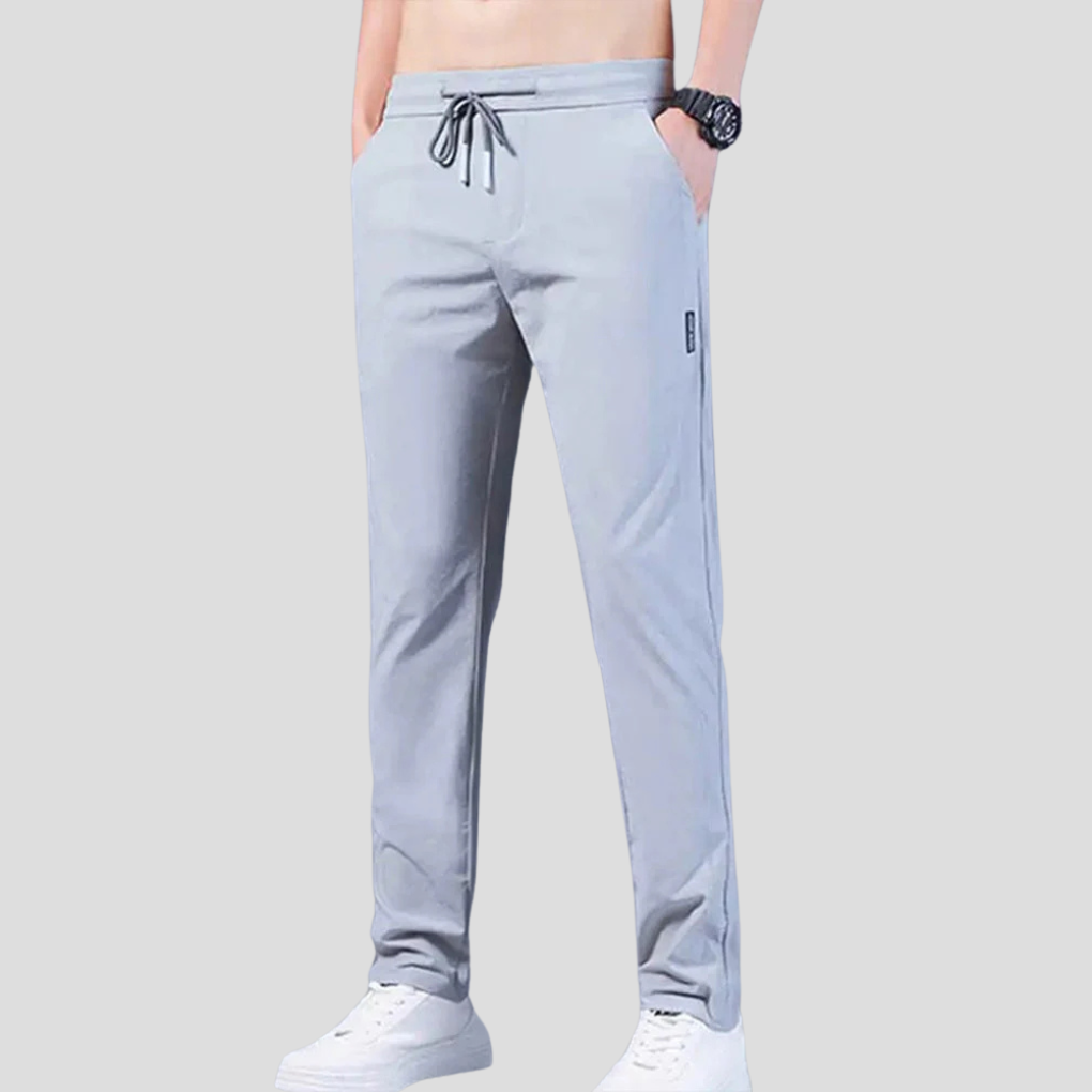 Comfortable men's relaxed fit casual pants, ideal for everyday wear with a straight leg design.
