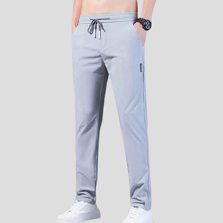 Comfortable men's relaxed fit casual pants, ideal for everyday wear with a straight leg design.