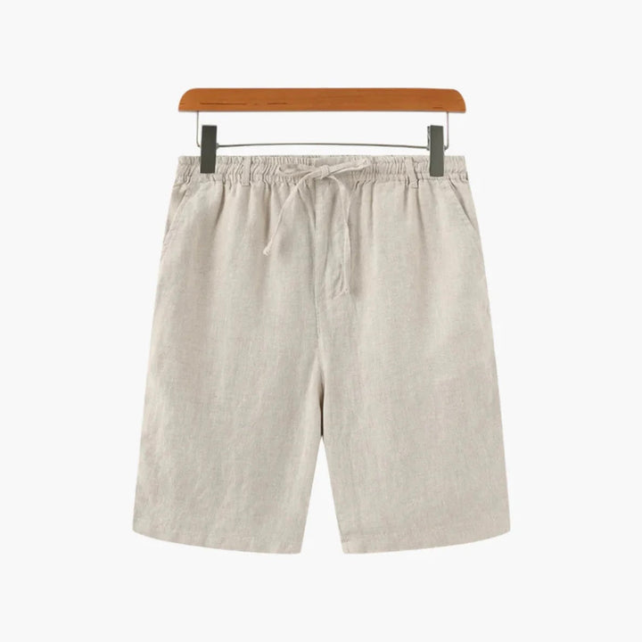 Men's relaxed fit chino shorts with adjustable drawstring waist for casual summer comfort.