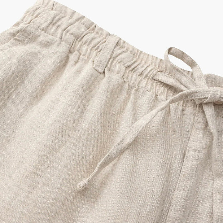 Front view of men's relaxed fit drawstring chino shorts, designed for ultimate casual comfort.