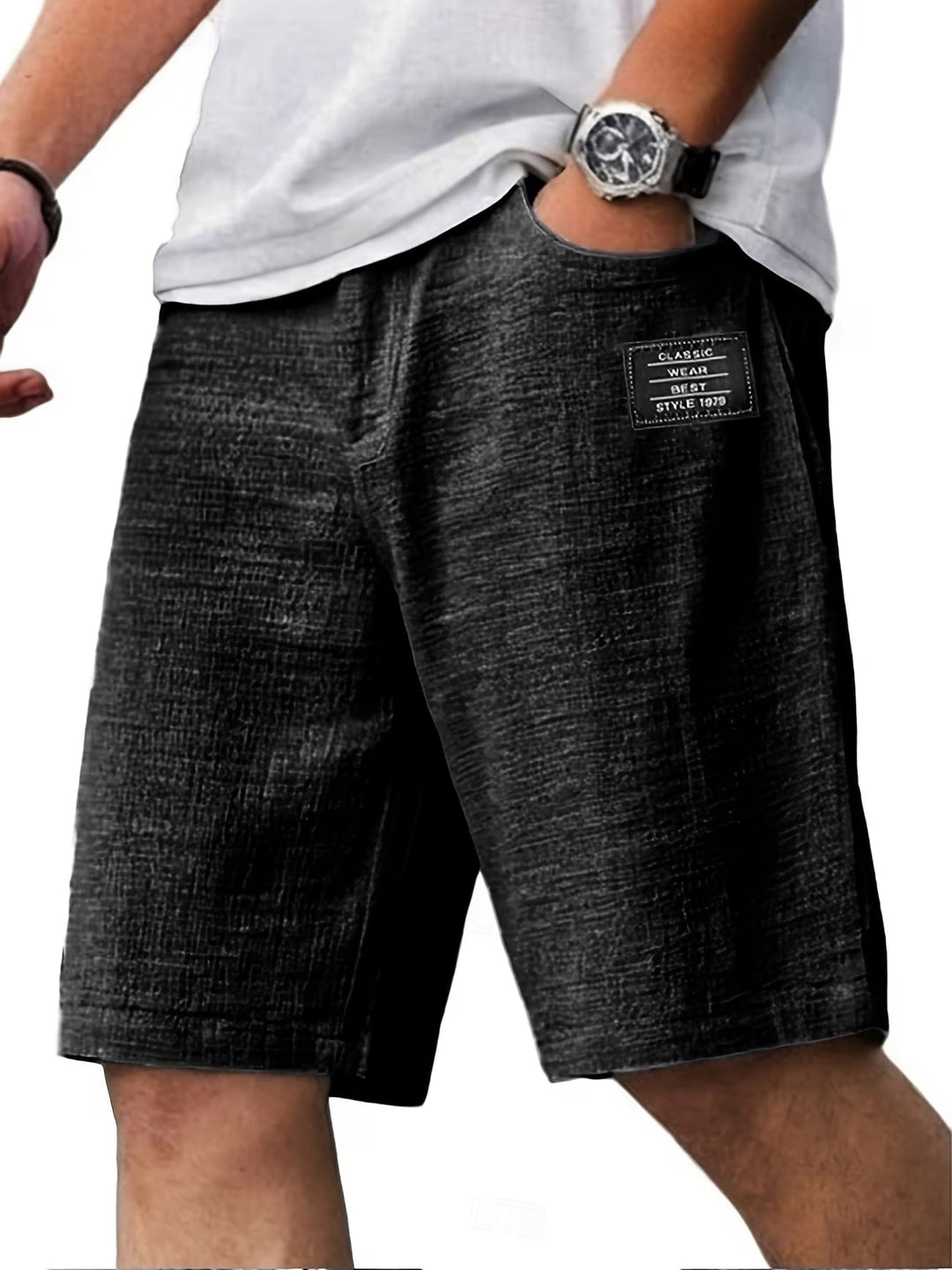 Men's relaxed fit comfort shorts for everyday wear. Soft fabric and versatile style for leisure.