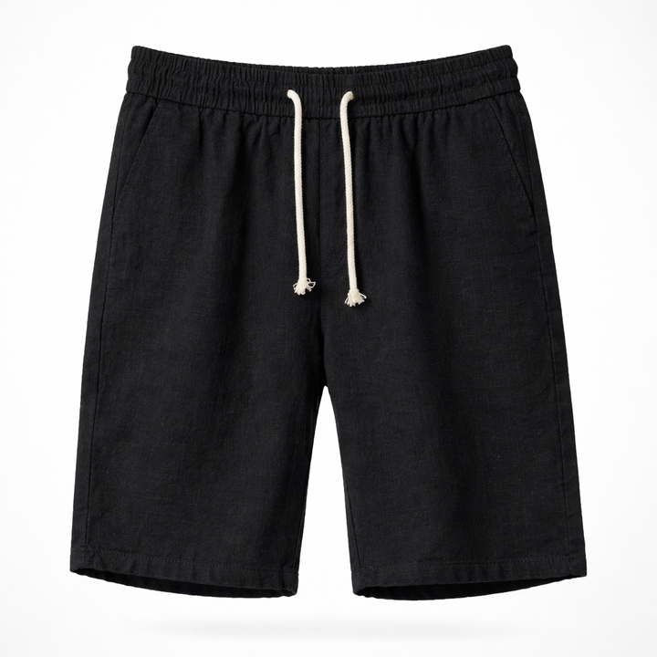 Effortless men's drawstring shorts with a relaxed fit, ideal for versatile summer and everyday fashion.