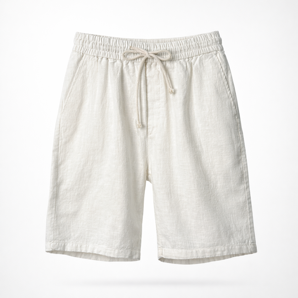 Men's casual drawstring shorts, relaxed fit for warm weather, an essential piece for summer fashion.