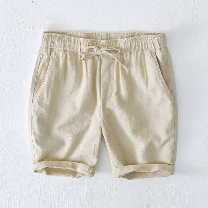 Comfortable men's relaxed fit drawstring shorts, perfect for everyday casual wear.