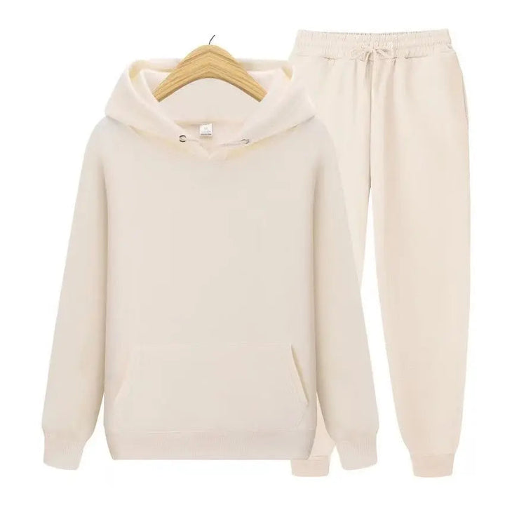 Premium men's relaxed fit tracksuit. Hoodie & joggers for stylish, comfortable athletic wear.