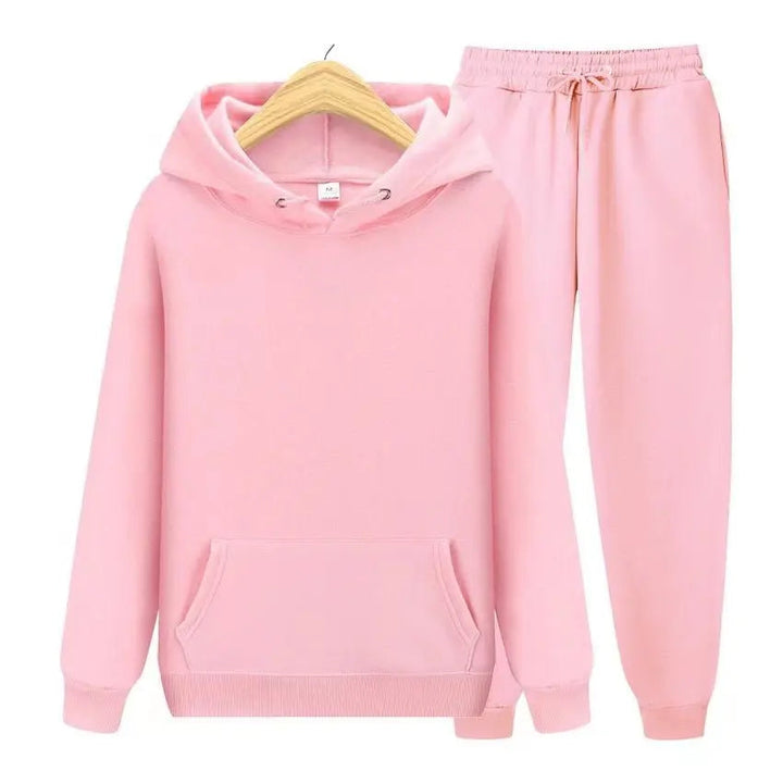 Complete men's tracksuit set with a relaxed fit hoodie & comfortable, stylish joggers.