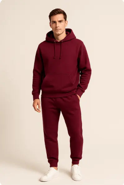 Men's essential relaxed fit tracksuit. Hoodie & jogger combination for ultimate comfort.