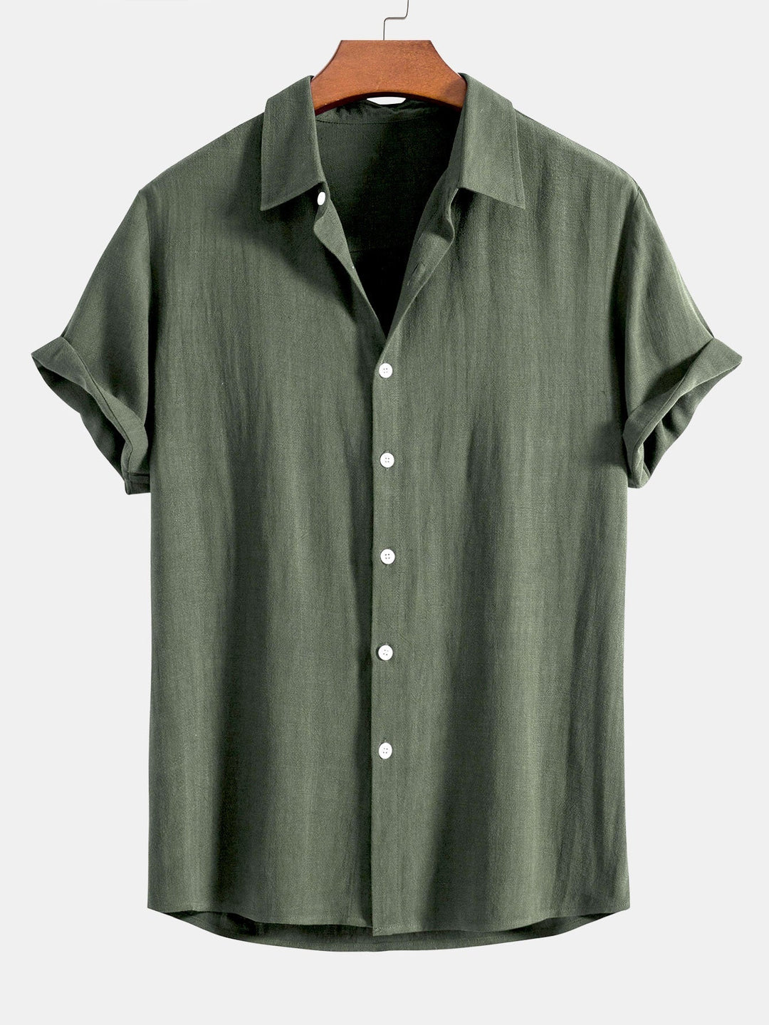 Comfortable men's relaxed fit short sleeve button-up for warm weather. Lightweight & stylish summer shirt.