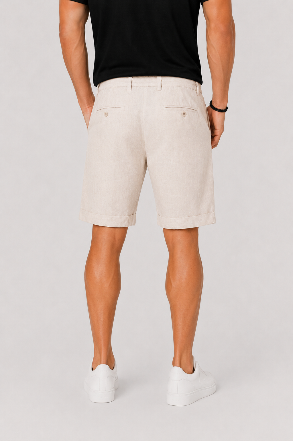 Versatile men's relaxed fit summer shorts for beachwear, vacation, city, or comfortable everyday casual wear.
