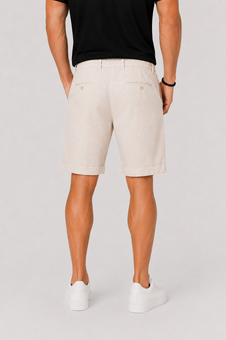 Versatile men's relaxed fit summer shorts for beachwear, vacation, city, or comfortable everyday casual wear.