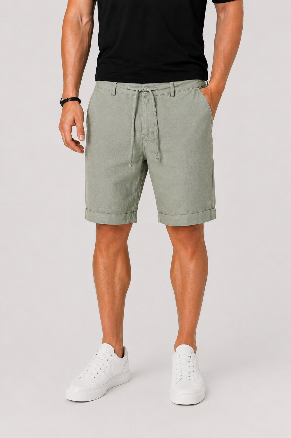 Everyday men's relaxed fit summer shorts, ideal for warm weather comfort, casual outings, or beach & vacation wear.