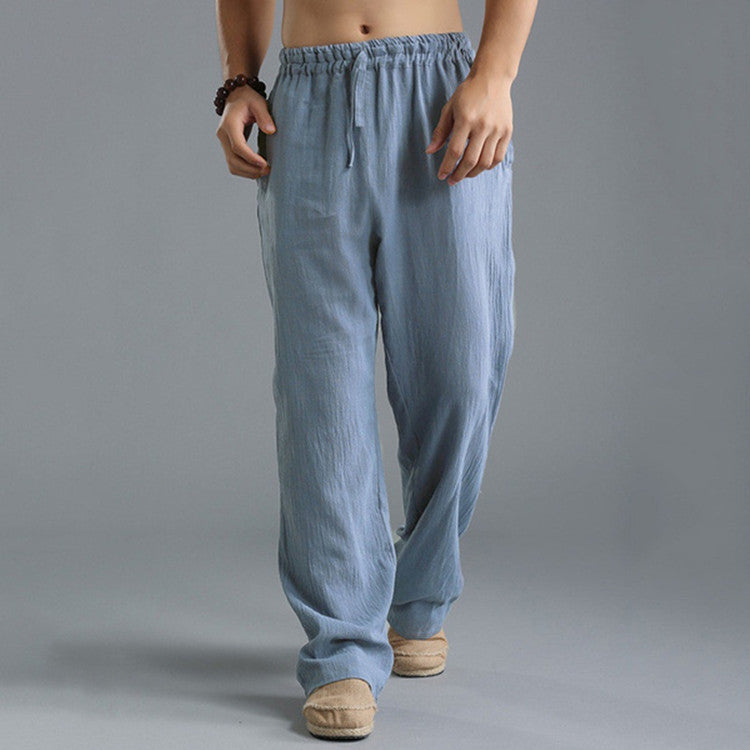 Durable men's relaxed fit pants, perfect for casual comfort & easy care.
