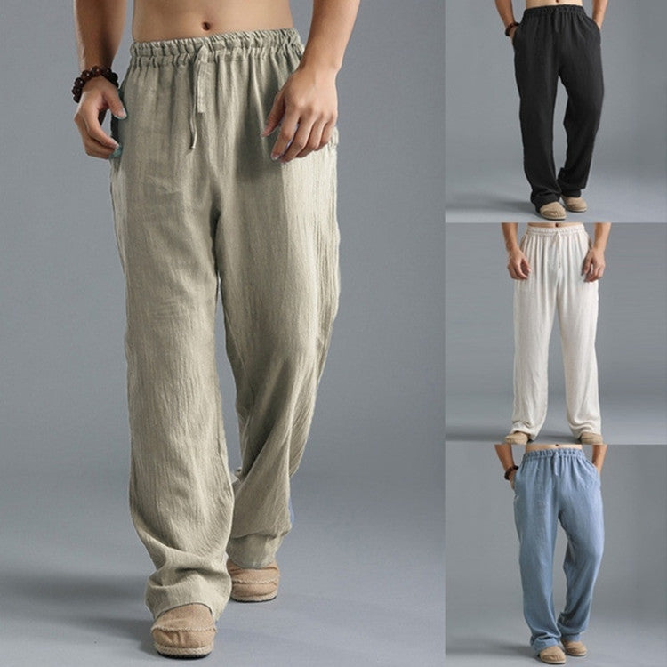 Versatile men's casual pants, offering easy care and relaxed comfort.