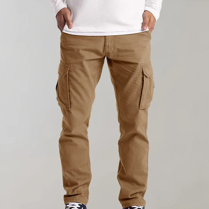 Men's durable utility cargo pants, comfortable relaxed fit, multi-pocket for everyday & outdoor style.