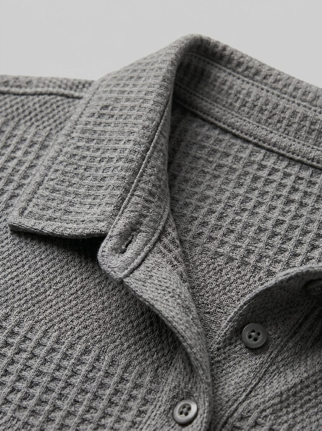 Men's relaxed knit summer outfit: Polo shirt and matching shorts set.