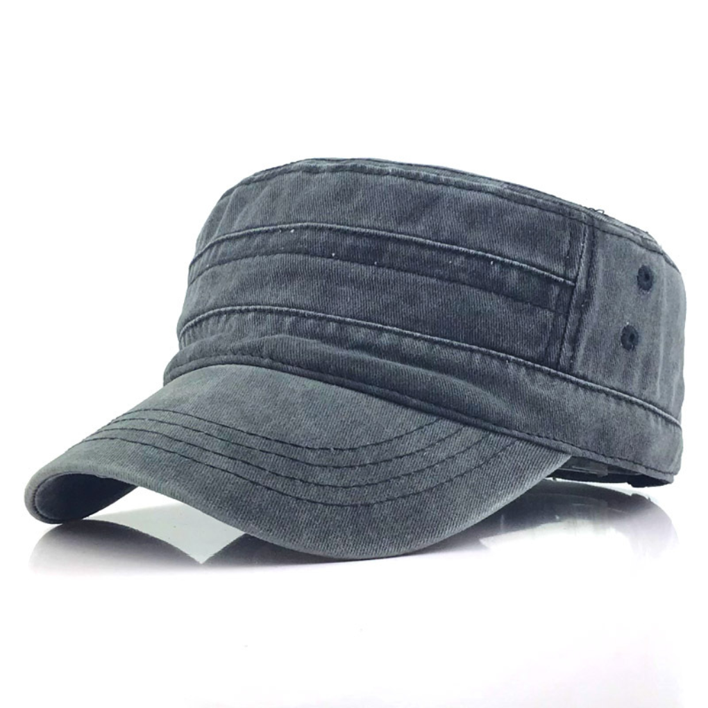 Vintage military style cap for men, featuring a retro army design. Ideal for sun protection & outdoor summer fashion.