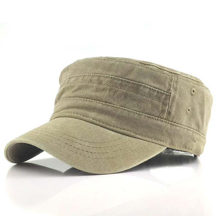 Adjustable men's military cap, a stylish retro accessory perfect for all-season casual and outdoor wear.