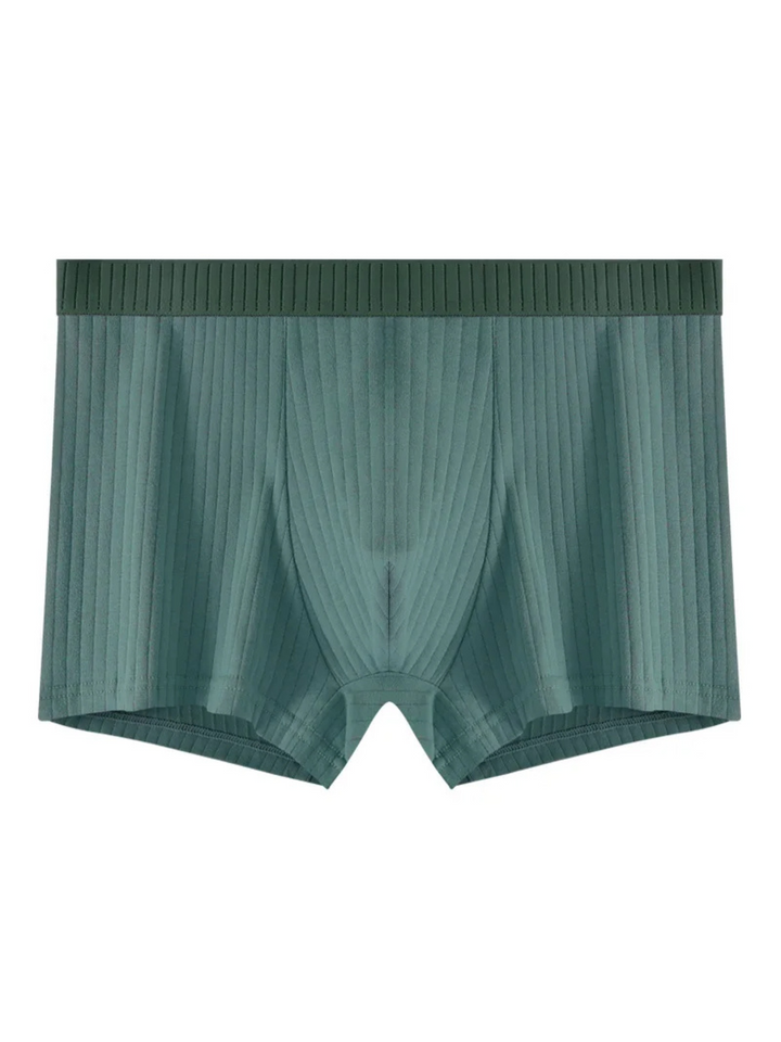 Essential men's underwear: a 6-pack of ribbed boxer briefs with a classic fit for ultimate all-day comfort.