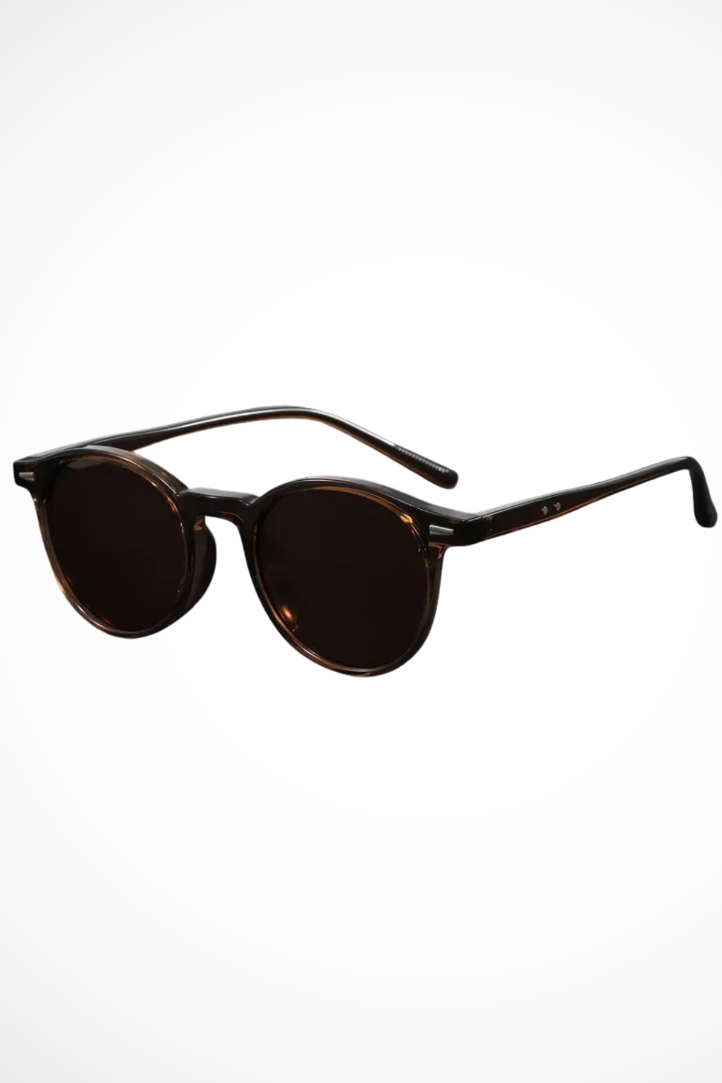 Protect your eyes with men's retro round slim frame sunglasses, blending style & UV protection.