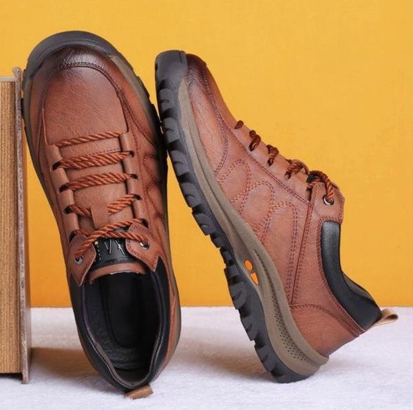 Everyday men's rugged low top lace-up shoes, designed for casual comfort and lasting durability.