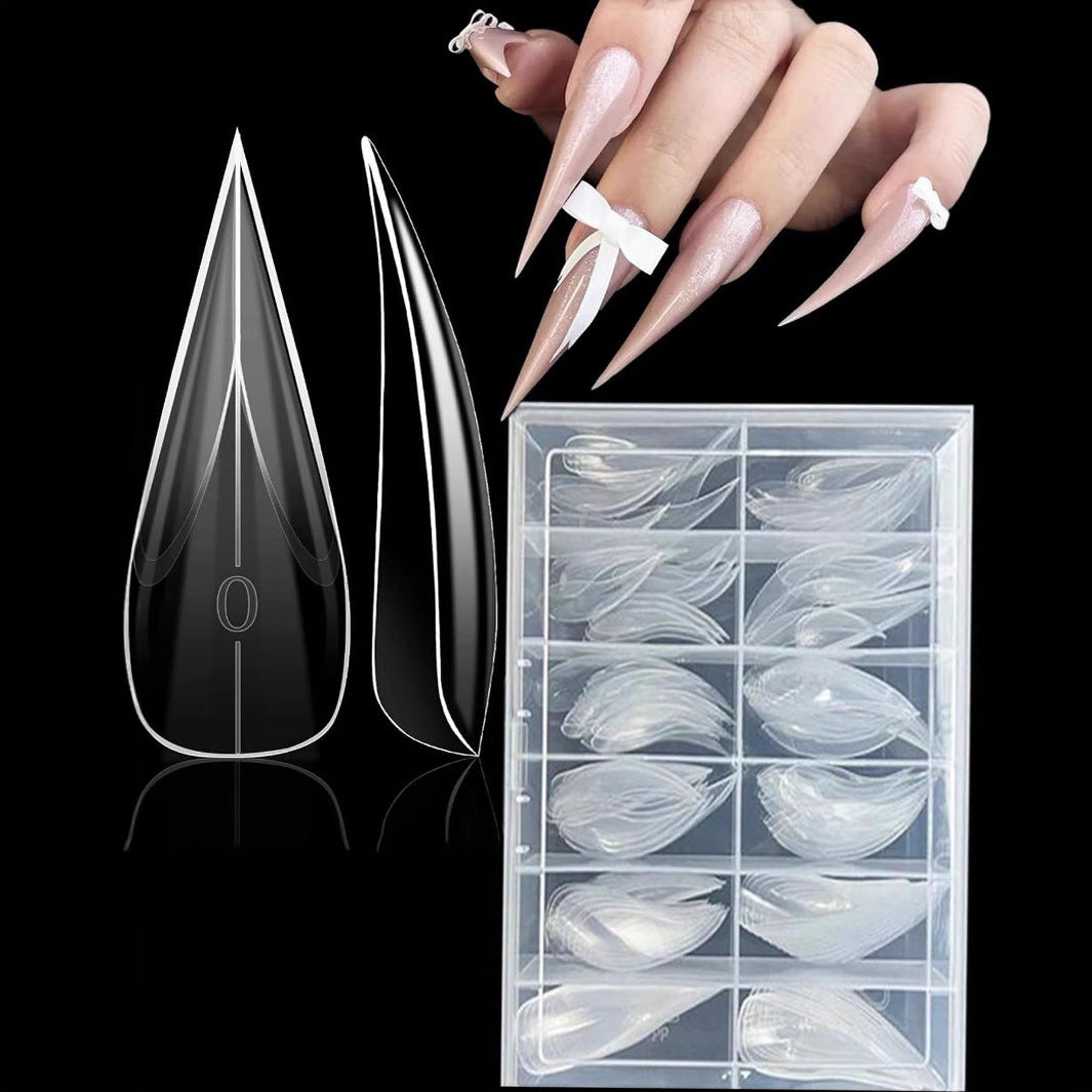 Men's sculpted false nail tips for unique nail art. Durable press-on nails for easy creative styles & grooming.