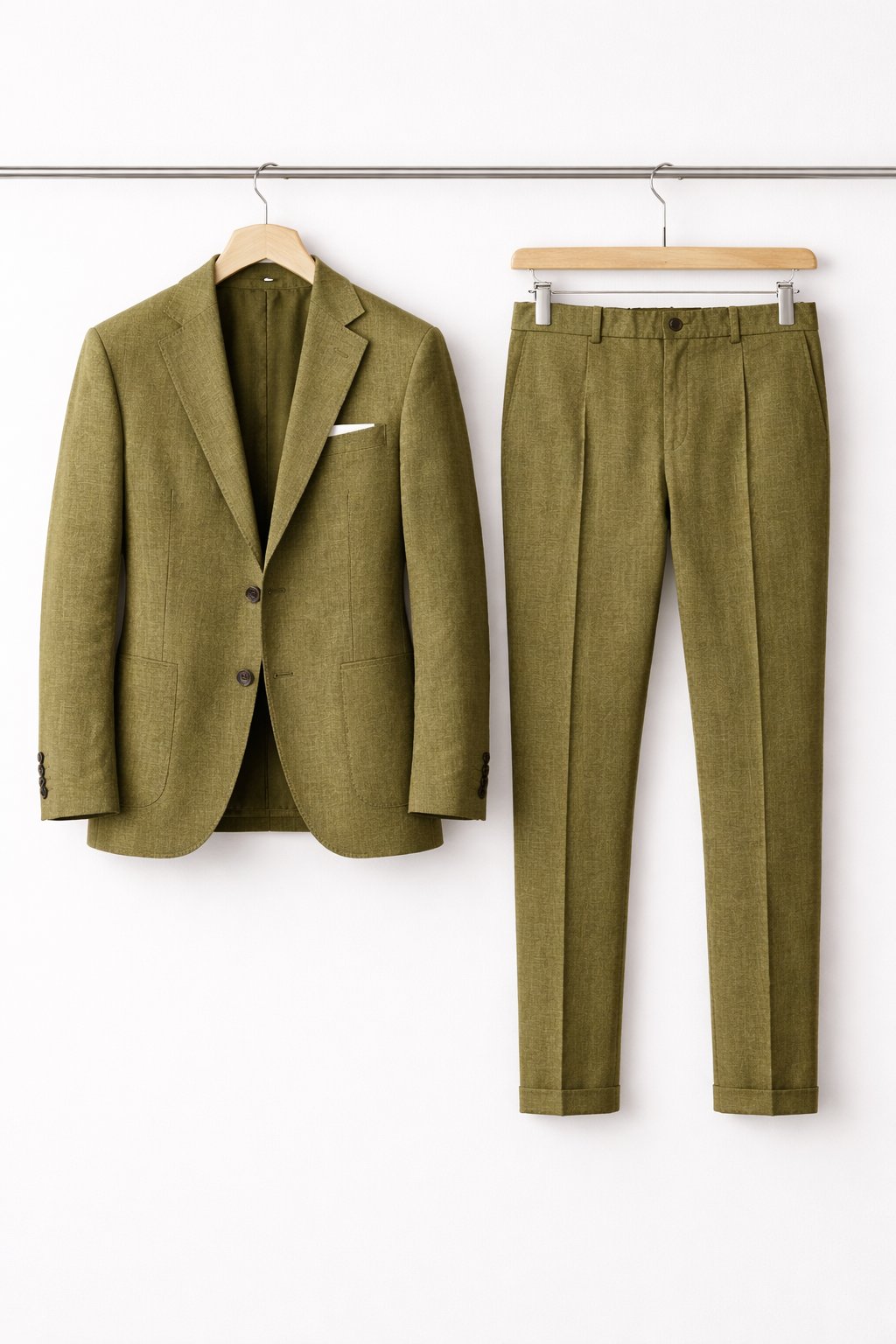 Modern men's light grey slim-fit business suit, offering professional style for meetings and special occasions.
