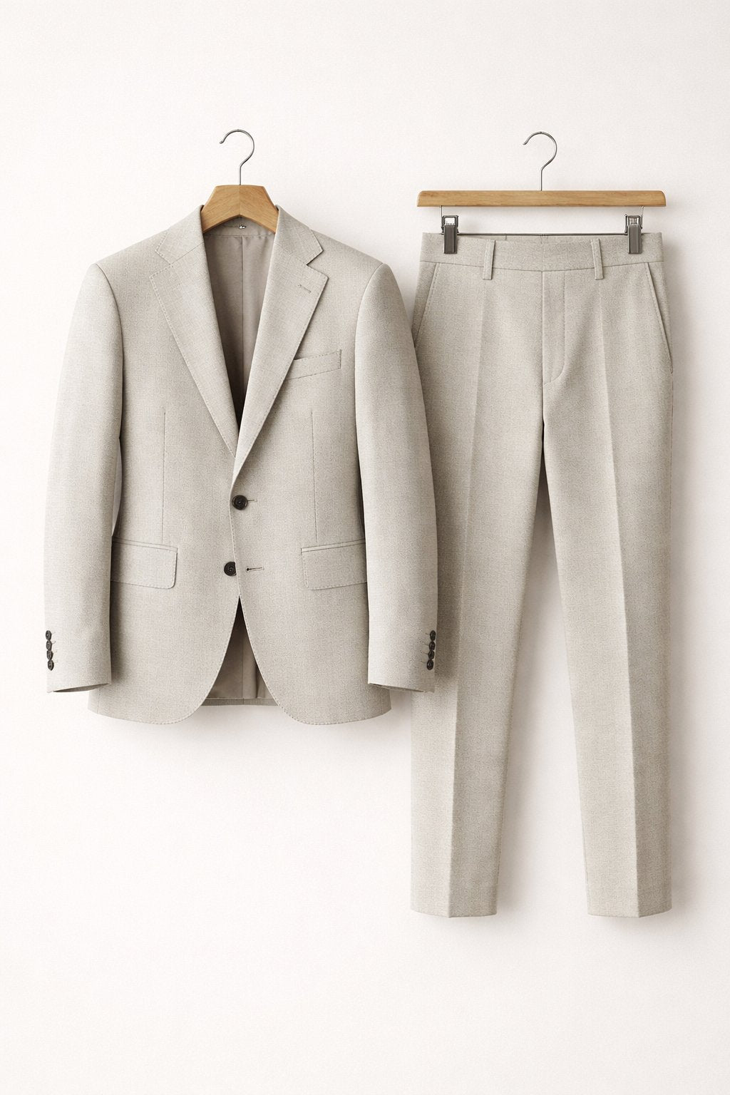 Elegant men's two-piece black slim-fit suit. Ideal professional attire for weddings, business, and formal events.
