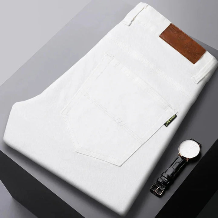 Comfortable men's slim fit jeans, a versatile apparel choice for modern fashion & all-day wear.