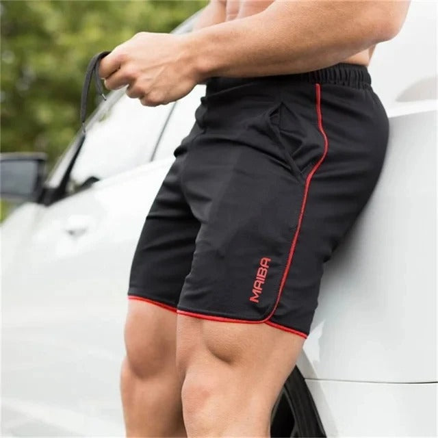 High-performance men's shorts, slim fit, durable for intense workouts and active use.