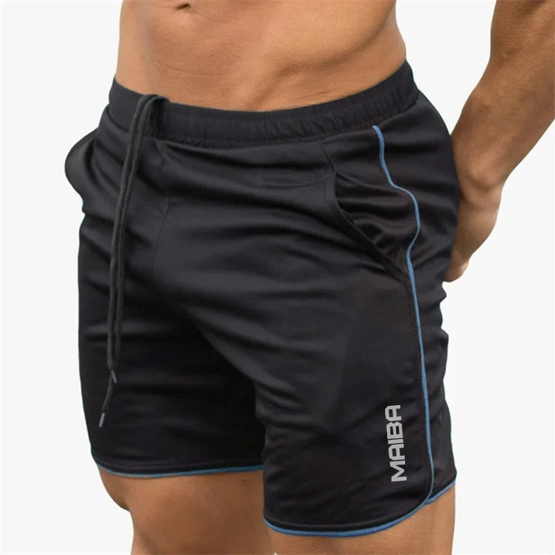 Sporty men's slim fit training shorts, designed for maximum comfort and flexibility.