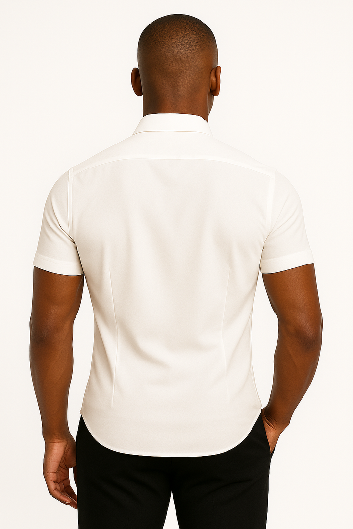 Athletic men's stretch performance shirt, great for gym workouts, running, or an active lifestyle.