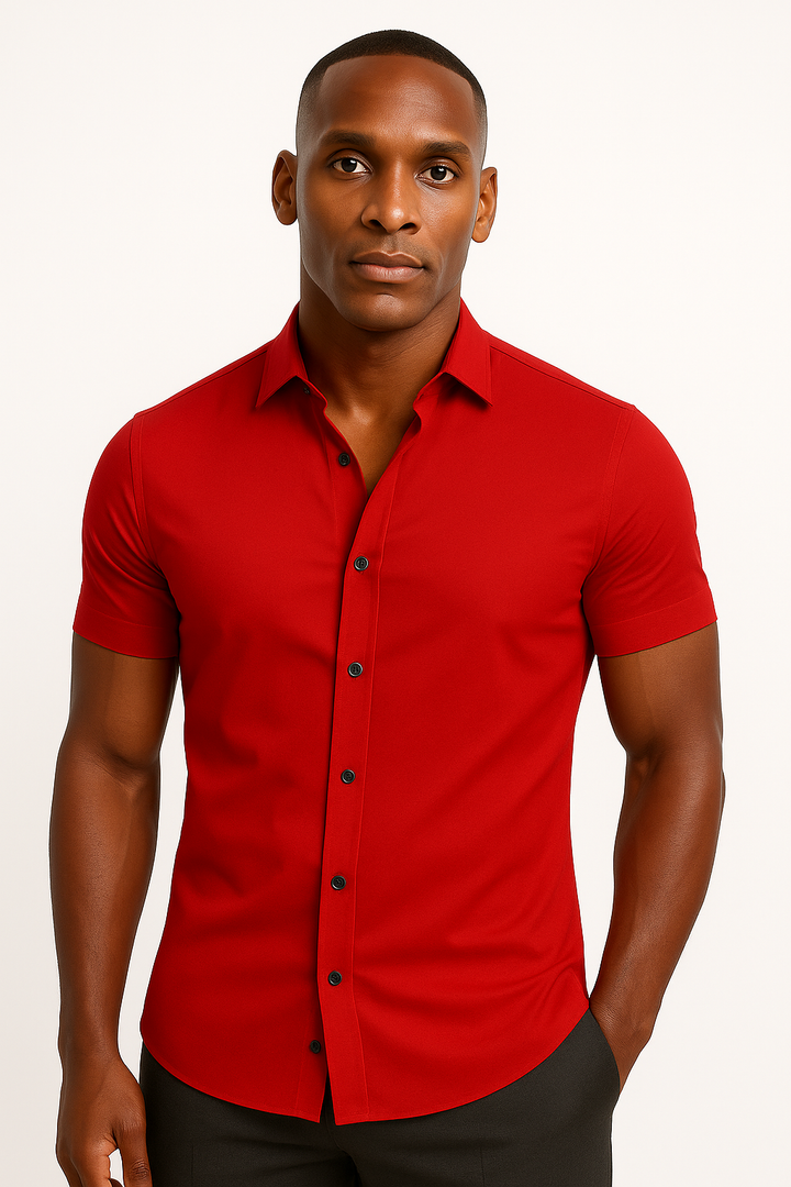 Versatile men's activewear shirt; perfect for casual wear, sports, or performance activities. Stylish & comfortable.